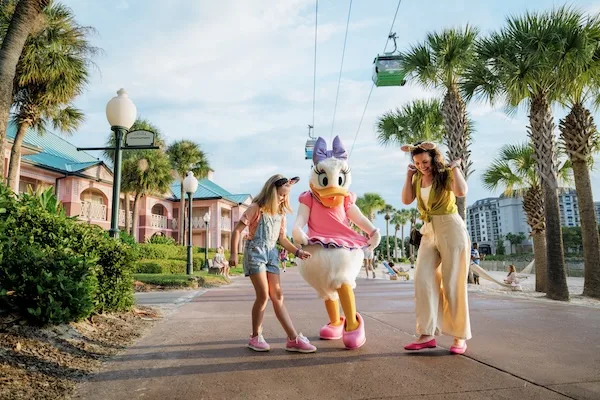 Disney Hotel with character meetings like Daisy Duck