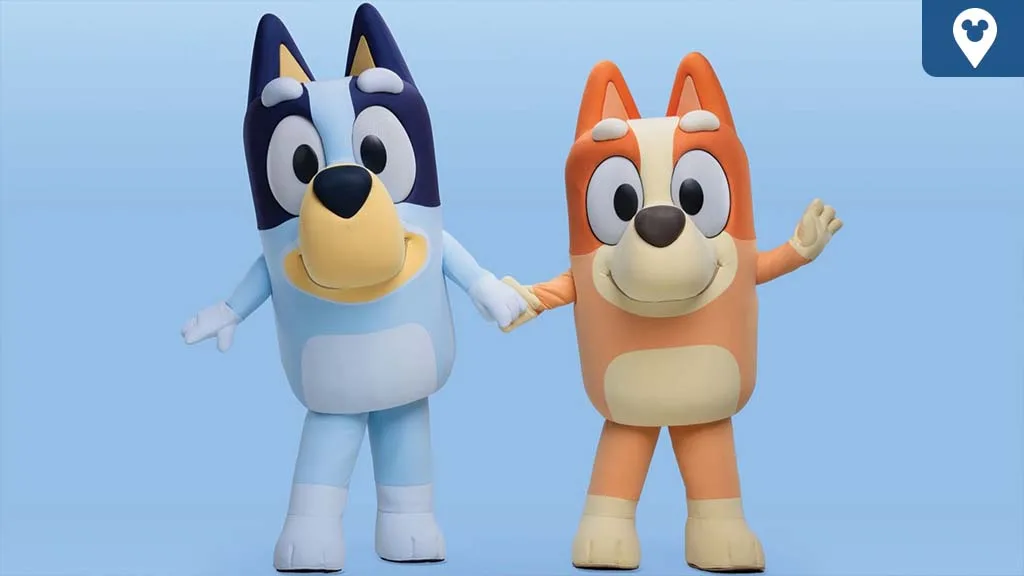 Experiencia interactiva de la escuela de Bluey en Disneyland Park, California.